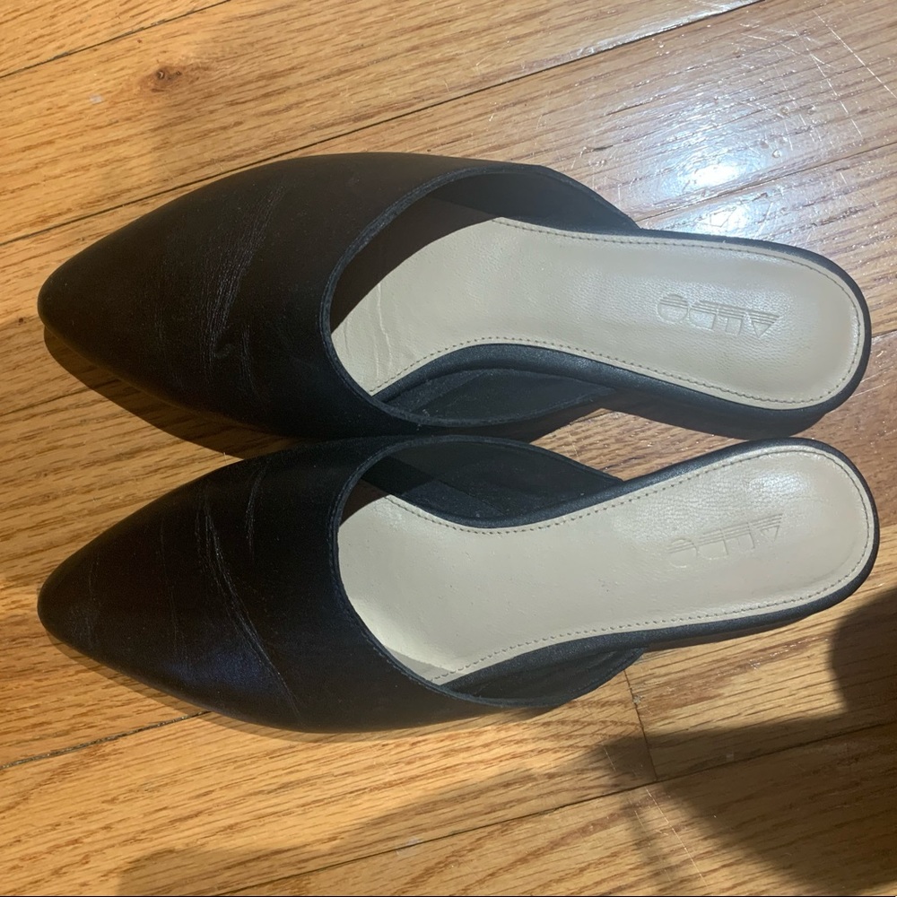 Black Aldo Slip on Mule